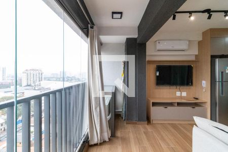 Varanda de kitnet/studio à venda com 1 quarto, 33m² em Pompeia, São Paulo