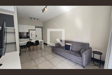 Sala de kitnet/studio para alugar com 1 quarto, 44m² em Gonzaga, Santos