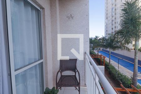 Varanda da Sala de apartamento à venda com 1 quarto, 52m² em Cidade Luíza, Jundiaí