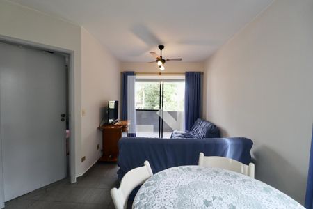 Sala de apartamento para alugar com 1 quarto, 54m² em Jardim Las Palmas, Guarujá