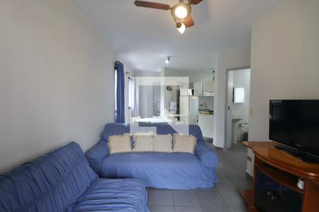 Sala de apartamento para alugar com 1 quarto, 54m² em Jardim Las Palmas, Guarujá