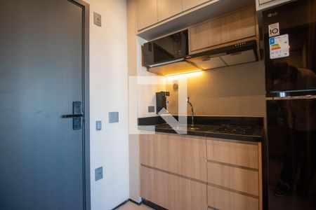 Cozinha de apartamento para alugar com 1 quarto, 26m² em Jardim das Acacias, São Paulo