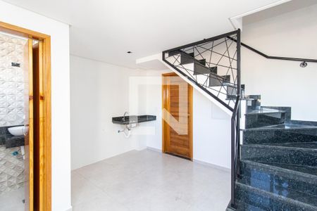 Sala/Cozinha de apartamento à venda com 1 quarto, 38m² em Vila Nova Carolina, São Paulo