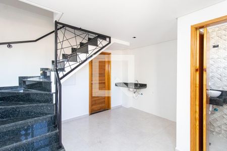 Sala/Cozinha de apartamento à venda com 1 quarto, 38m² em Vila Nova Carolina, São Paulo