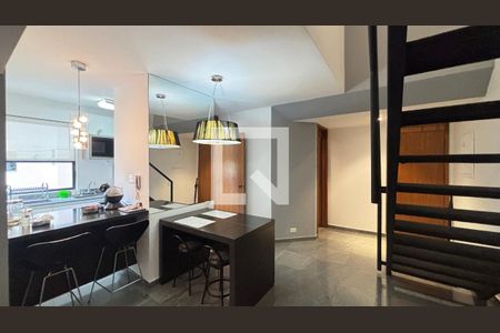 Sala - Sala de Jantar de apartamento para alugar com 1 quarto, 97m² em Jardim, Santo André