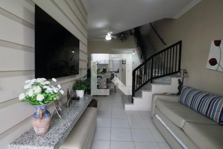 Sala de apartamento para alugar com 3 quartos, 160m² em Jardim Santa Genoveva, Guarujá