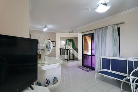 Sala 2 de apartamento para alugar com 3 quartos, 160m² em Jardim Santa Genoveva, Guarujá