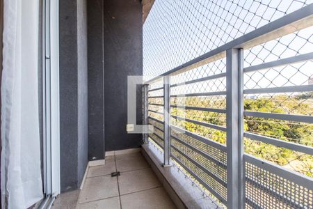 Varanda da Sala de kitnet/studio à venda com 1 quarto, 45m² em Tamboré, Santana de Parnaíba