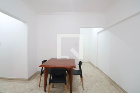 Sala de apartamento para alugar com 1 quarto, 58m² em Barra Funda, Guarujá