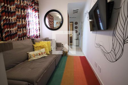 Sala de apartamento à venda com 2 quartos, 96m² em Jardim Santo Antônio, Santo André