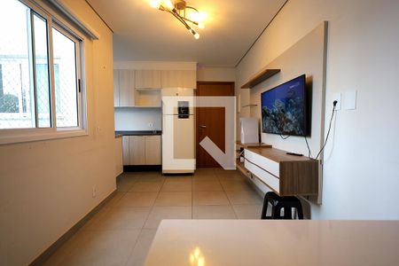 Sala 1 de apartamento para alugar com 2 quartos, 84m² em Vila Homero Thon, Santo André