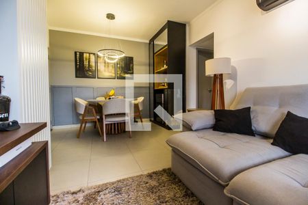 Sala de TV de apartamento à venda com 1 quarto, 52m² em Empresarial 18 do Forte, Barueri