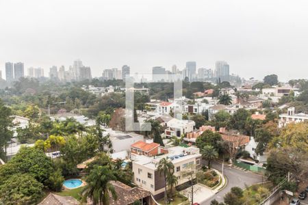 Vista da Varanda da Sala de Jantar de apartamento à venda com 1 quarto, 52m² em Empresarial 18 do Forte, Barueri