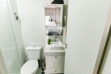 Banheiro da Suíte de kitnet/studio à venda com 1 quarto, 24m² em Panamby, São Paulo