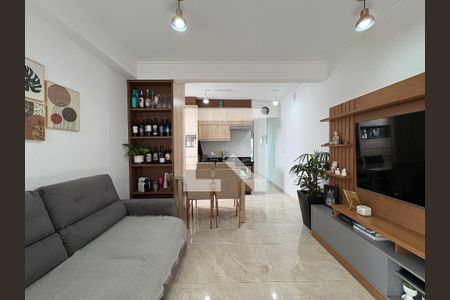 Sala de apartamento à venda com 2 quartos, 54m² em Jardim, Santo André