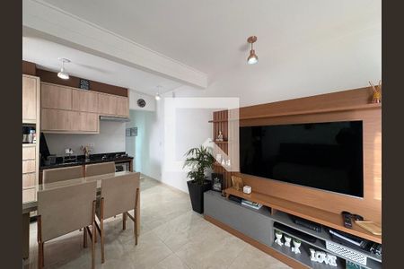 Sala de apartamento à venda com 2 quartos, 54m² em Jardim, Santo André