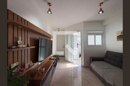 Sala de apartamento à venda com 2 quartos, 54m² em Jardim, Santo André