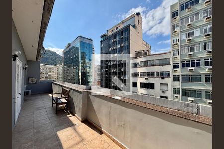 Varanda da Sala de apartamento para alugar com 4 quartos, 148m² em Copacabana, Rio de Janeiro