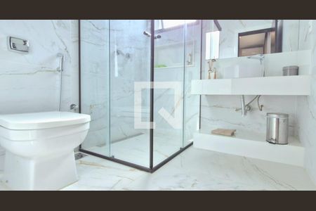 Banheiro da Suíte 1 de casa de condomínio à venda com 5 quartos, 363m² em Gran Royalle, Lagoa Santa