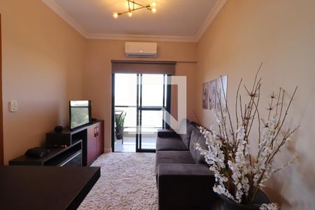 Sala de apartamento para alugar com 1 quarto, 49m² em Jardim Palma Travassos, Ribeirão Preto