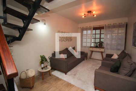 Sala 1 de casa de condomínio à venda com 3 quartos, 142m² em Medianeira, Porto Alegre