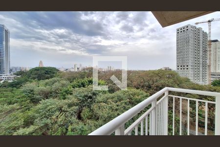 Varanda Sala/Cozinha de apartamento para alugar com 1 quarto, 28m² em Parque Industrial Tomas Edson, São Paulo