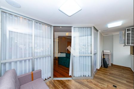 Varanda da Sala de apartamento para alugar com 3 quartos, 144m² em Alto Caiçaras, Belo Horizonte