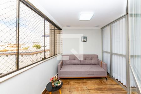 Varanda da Sala de apartamento para alugar com 3 quartos, 144m² em Alto Caiçaras, Belo Horizonte