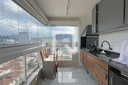 Varanda gourmet de apartamento para alugar com 2 quartos, 95m² em Vila Belmiro, Santos