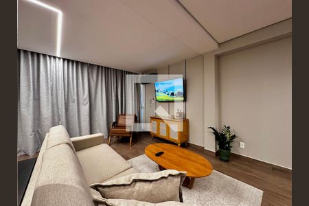 Sala de apartamento à venda com 1 quarto, 50m² em Santo Amaro, São Paulo