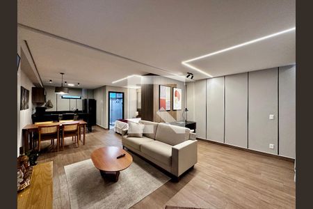 Sala de apartamento à venda com 1 quarto, 50m² em Santo Amaro, São Paulo