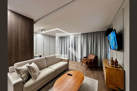 Sala de apartamento à venda com 1 quarto, 50m² em Santo Amaro, São Paulo