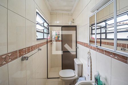 Banheiro da Suíte de casa à venda com 3 quartos, 208m² em Vila Jordanopolis, São Bernardo do Campo