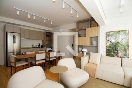 Sala de Estar de apartamento para alugar com 2 quartos, 85m² em Pinheiros, São Paulo