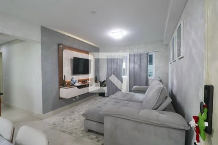 Sala de apartamento para alugar com 3 quartos, 110m² em Jardim Tejereba, Guarujá