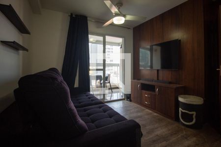 Sala de apartamento para alugar com 1 quarto, 37m² em Jardim das Acacias, São Paulo