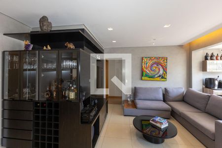 Sala de TV de apartamento à venda com 3 quartos, 115m² em Vila da Serra, Nova Lima