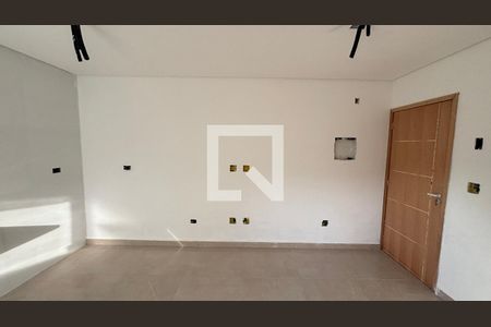Sala/Cozinha de apartamento à venda com 2 quartos, 58m² em Vila Amabile Pezzolo, Santo André