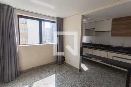 Sala de apartamento à venda com 1 quarto, 32m² em Funcionários, Belo Horizonte
