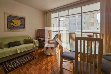 Sala de apartamento para alugar com 2 quartos, 112m² em Barra Funda, Guarujá