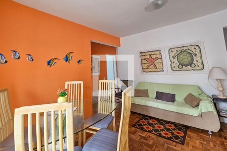 Sala de apartamento para alugar com 2 quartos, 112m² em Barra Funda, Guarujá