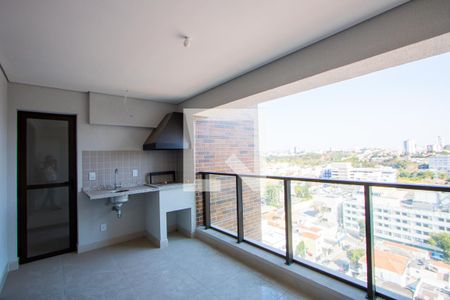 Varanda gourmet de apartamento à venda com 3 quartos, 117m² em Vila Assunção, Santo André