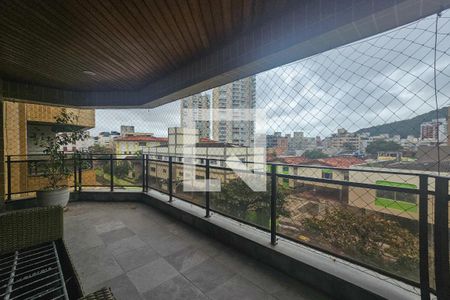 varanda de apartamento para alugar com 3 quartos, 150m² em Tortuga, Guarujá