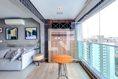 Varanda de kitnet/studio à venda com 1 quarto, 55m² em Vila Regente Feijó, São Paulo