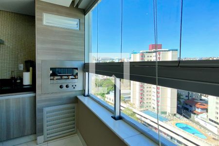 Varanda gourmet de apartamento à venda com 3 quartos, 88m² em Grajaú, Belo Horizonte