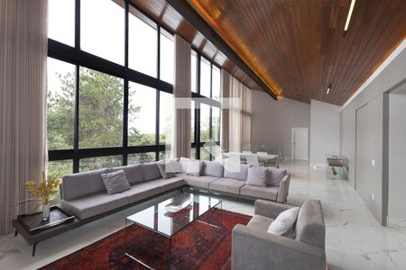 Sala de casa de condomínio à venda com 4 quartos, 450m² em Bosque da Ribeira, Nova Lima