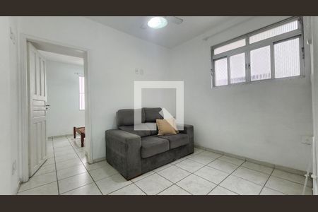 Sala de apartamento para alugar com 1 quarto, 60m² em Gonzaga, Santos