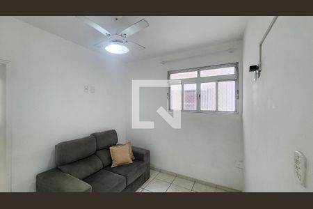 Detalhe Sala de apartamento para alugar com 1 quarto, 60m² em Gonzaga, Santos
