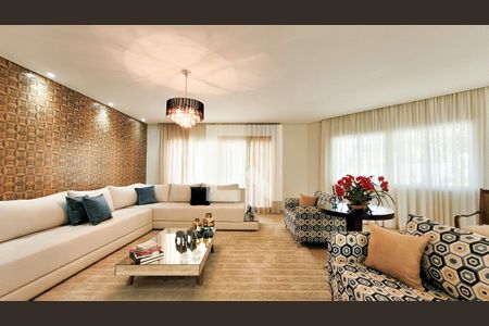 Sala de casa de condomínio para alugar com 5 quartos, 700m² em Parque Xangrilá, Campinas