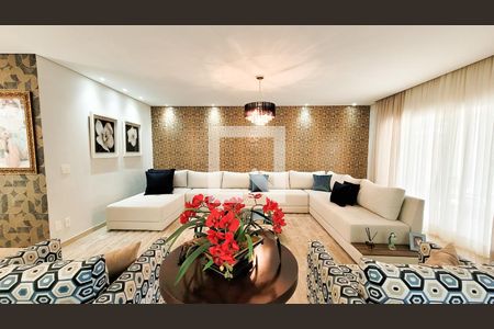 Sala de casa de condomínio para alugar com 5 quartos, 700m² em Parque Xangrilá, Campinas